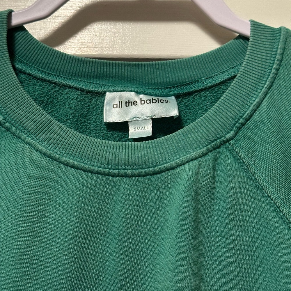All the Babies Green SET Sweatshirt + Pants - Picture 3 of 8